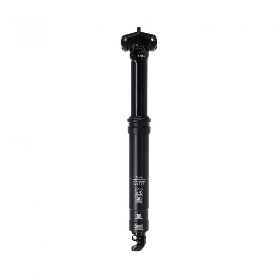 Schwarze XLC SP-S14 Dropper-Sattelstütze, Ø31,6mm, 120mm Hub, interne Zugführung.