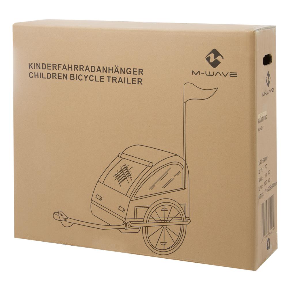 M-WAVE Stalwart Kid Easy Light Kinder-/Gepäck-Fahrradanhänger