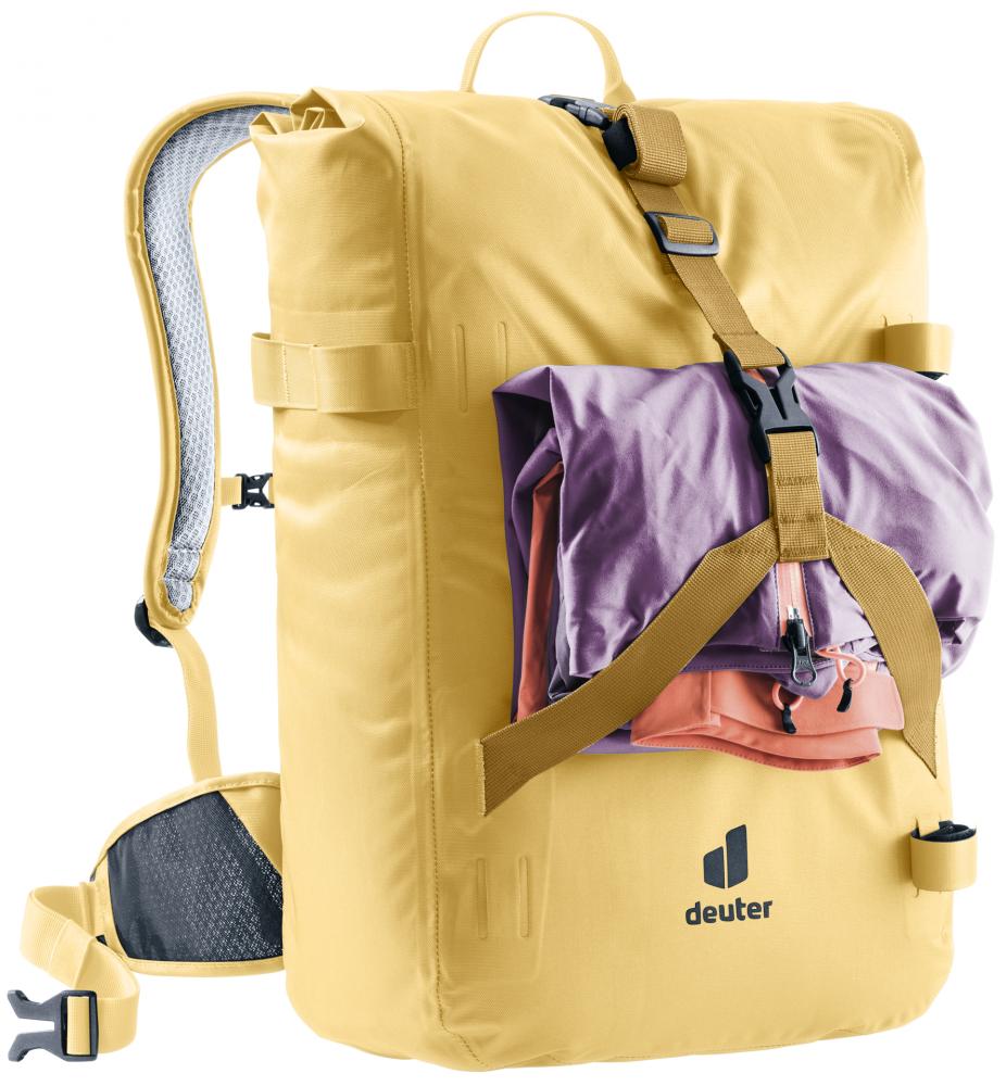 Deuter Amager 25+5 Fahrradrucksack wasserdicht 25 L Dune - Ergonomischer Pendler-Rucksack