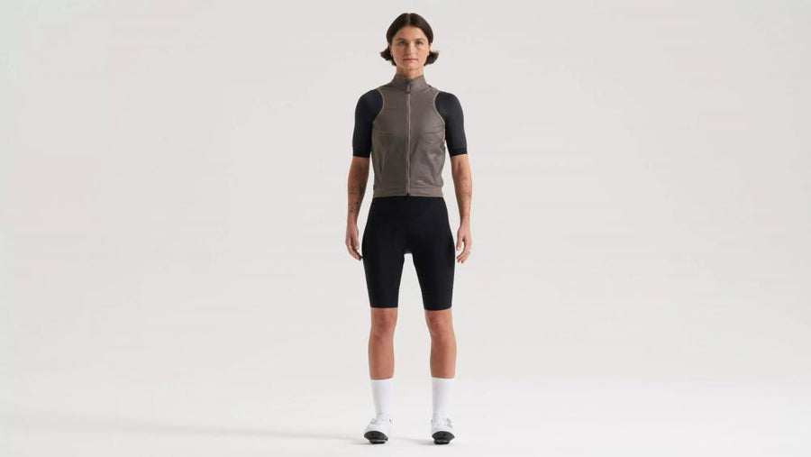 PRIME WIND VEST WMN GUN XL - Damen Windweste aus recyceltem Nylon