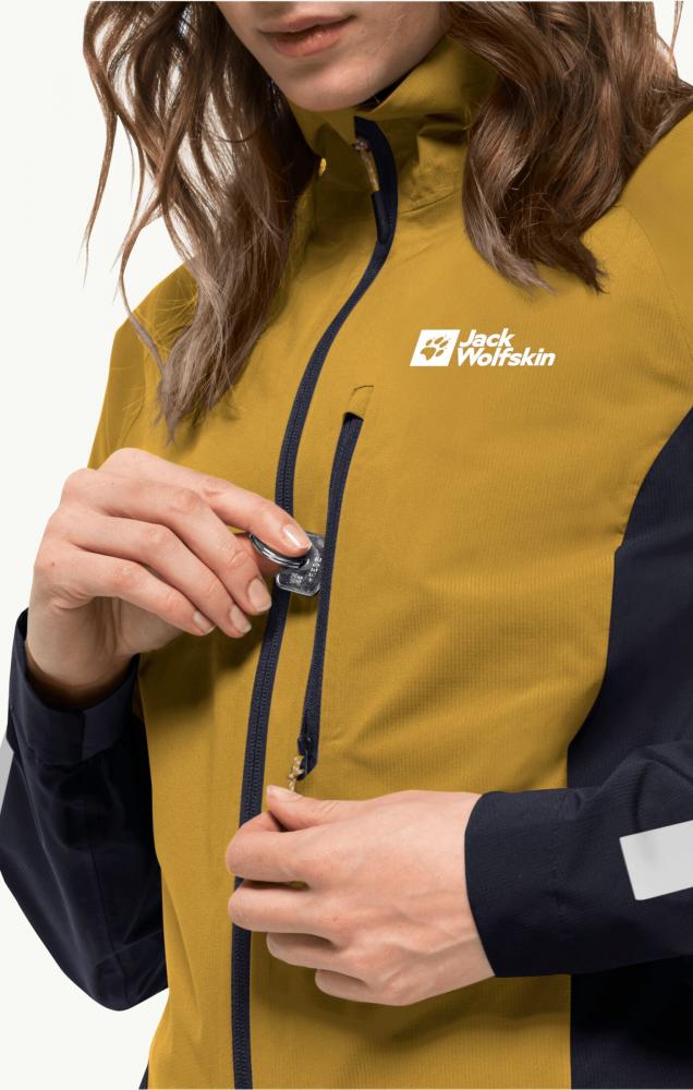 Jack Wolfskin Morobbia 2.5L Jkt W Texapore Regenjacke Golden Spice Größe S