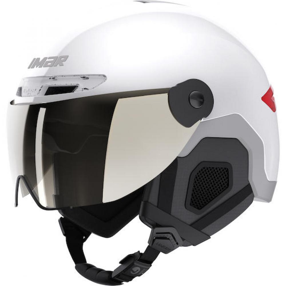 Limar Lumiere White L Weiß - sicherer Urban- und Speed-Pedelec-Helm mit Licht