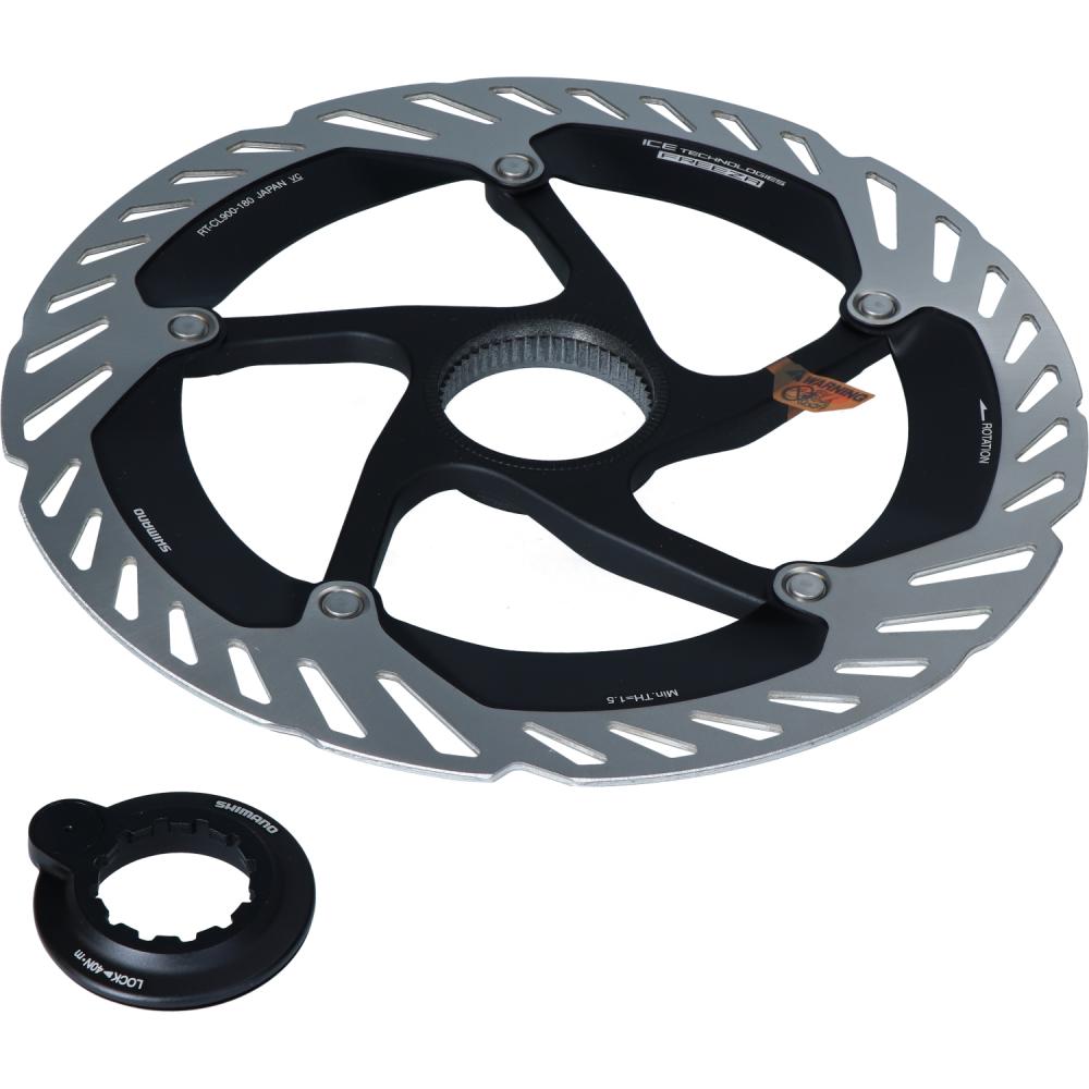 SHIMANO Bremsscheibe RT-CL900,203mm, mit Lock Ring, Innenverzahnung, m.Magnet brake - 900,, 203mm