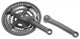 Mijnen Pieper Kettenradgarnitur Stahl schwarz 150mm, 24/34/42 Zähne,4-kant m. KSS