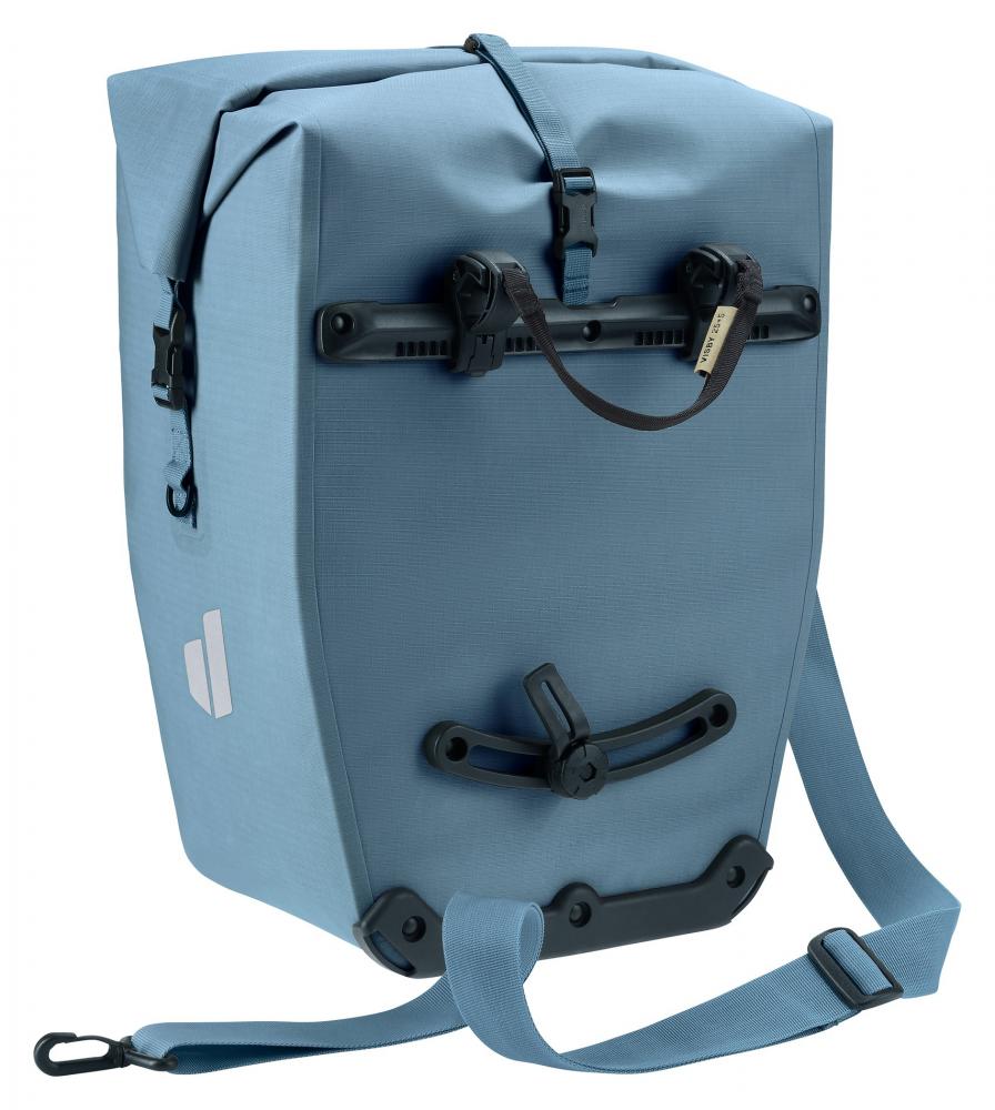 Deuter Visby 25+5 Fahrradtasche 25L Wasserdicht Grau - Gepäckträgertasche mit Schultergurt