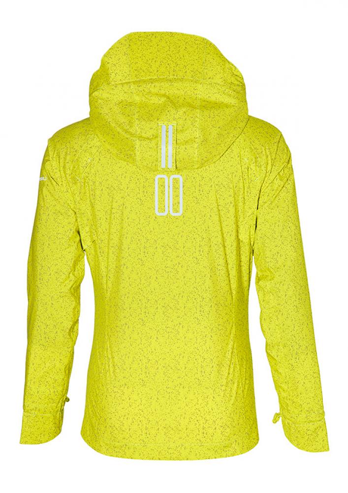 Basil Bekleidung Skane HiVis Damen Regenjacke neongelb M - 360° reflektierend - wasserdicht & atmungsaktiv (10.000 WP/MVP) Bionic Finish® Eco taillierter Schnitt & helmtaugliche Kapuze