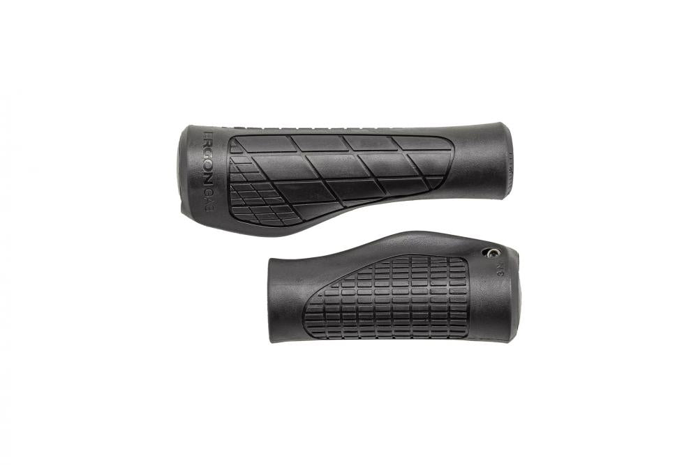 BAR GRIPS, ERGON FLANGED COMFORT LOCK-ON GRIPS, L+R SET, FOR GRIP SHIFTER, 132.5MM L / 95MM R