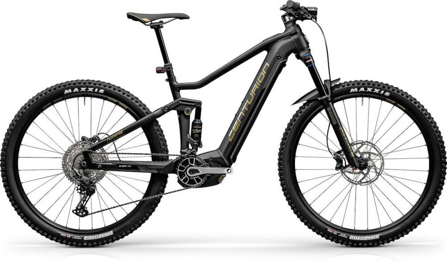 Centurion Numinis R800i EP2 mattschwarz S (40) schwarz/schwarz - vollgefedertes E-MTB für anspruchsvolle Trails