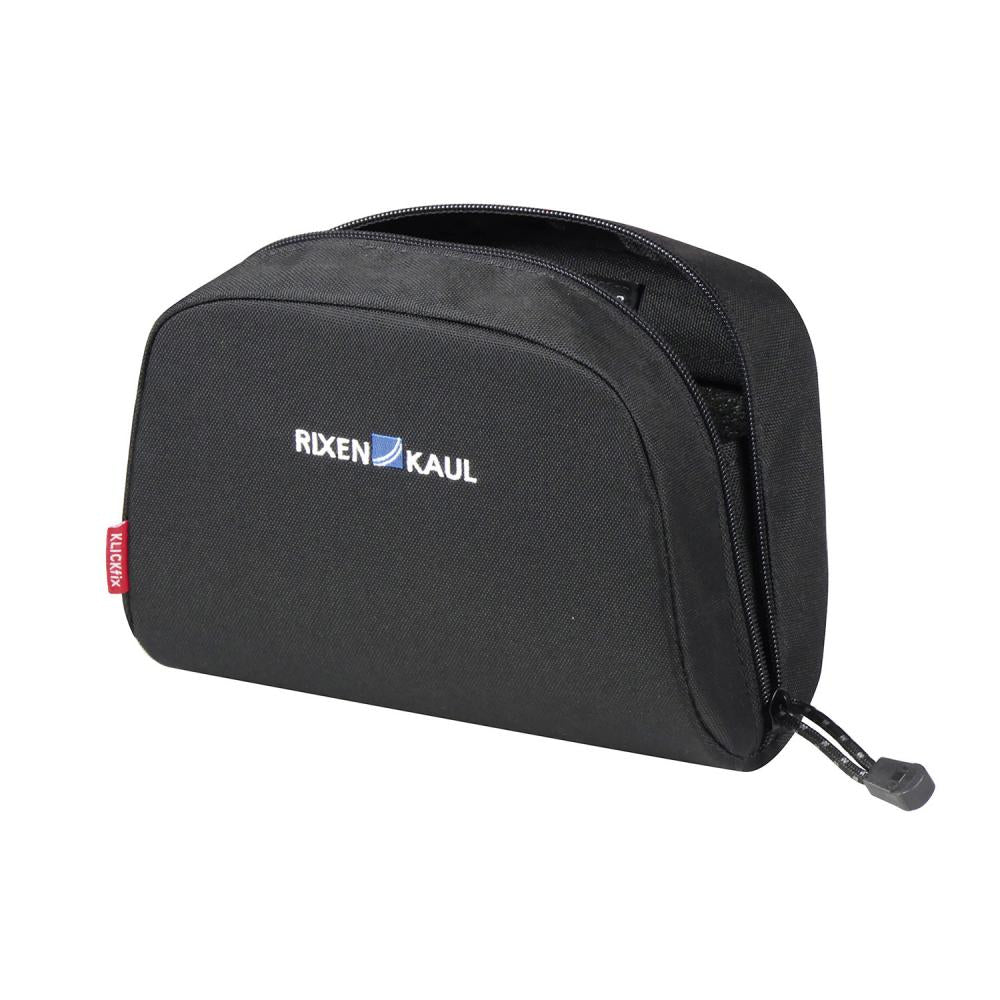 KLICKfix Lenkertasche Baggy Mini schwarz 2,5 Liter - kompakte Fahrradtasche 9x20x15 cm, mit Klickfix-Halterung