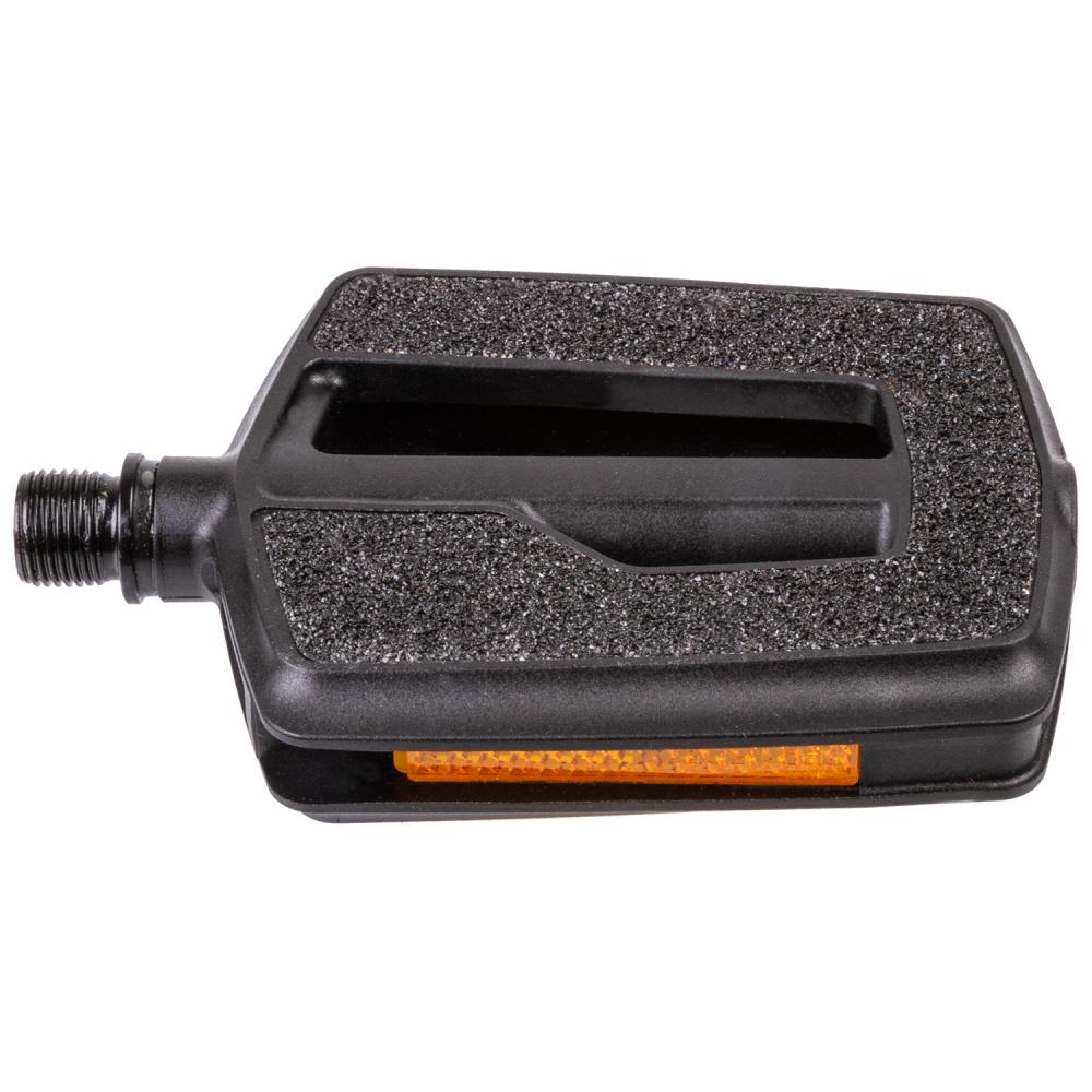 Pedal Vp-831p Schwarz - Rutschfestes Plattformpedal Aus Kunststoff Mit Sandpapier-grip, 111x87x20 Mm