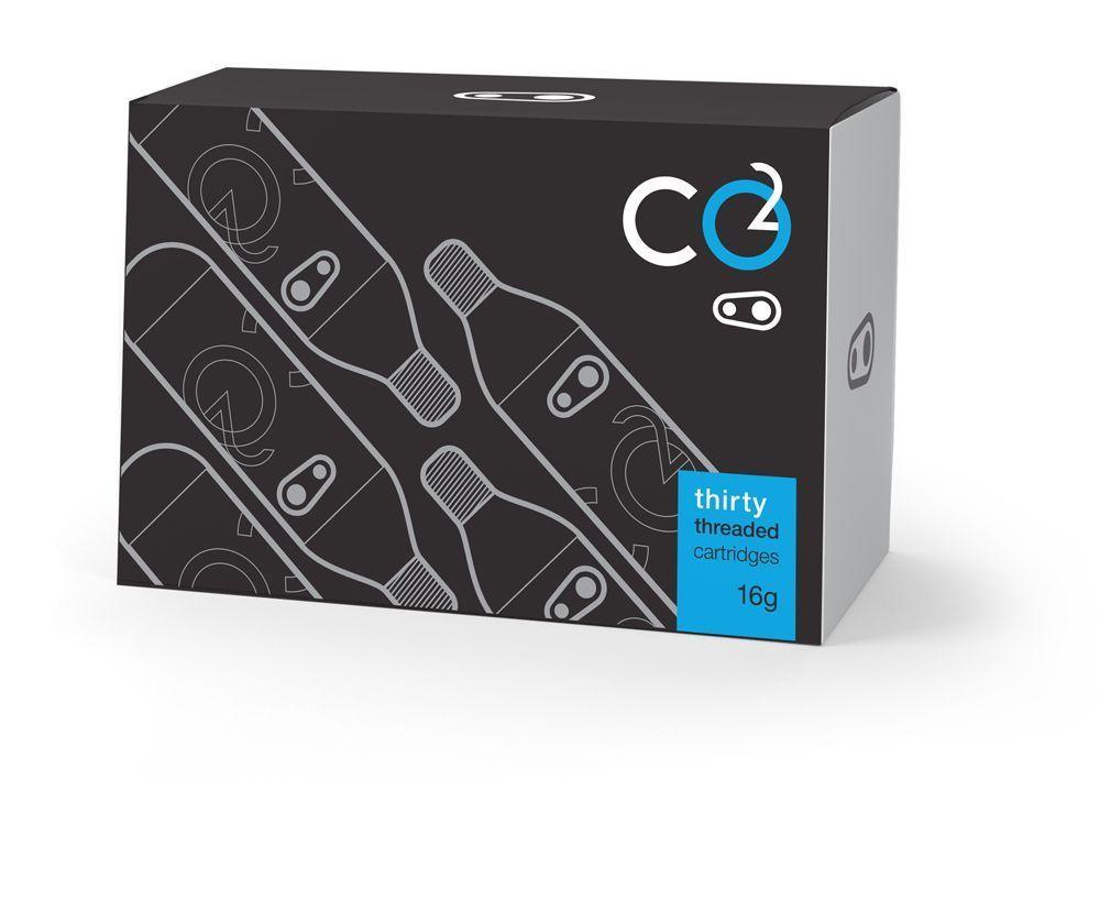 Crankbrothers CO2 Kartuschen 16g mit Gewinde Refillpack 30 St.