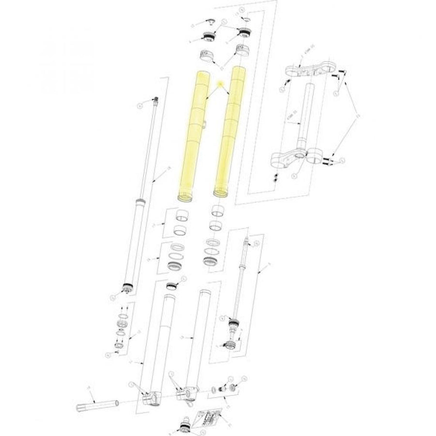 Manitou Tauchrohreinheit Dorado Expert / Comp 37 mm - moderne Performance-Upgrade-Lösung