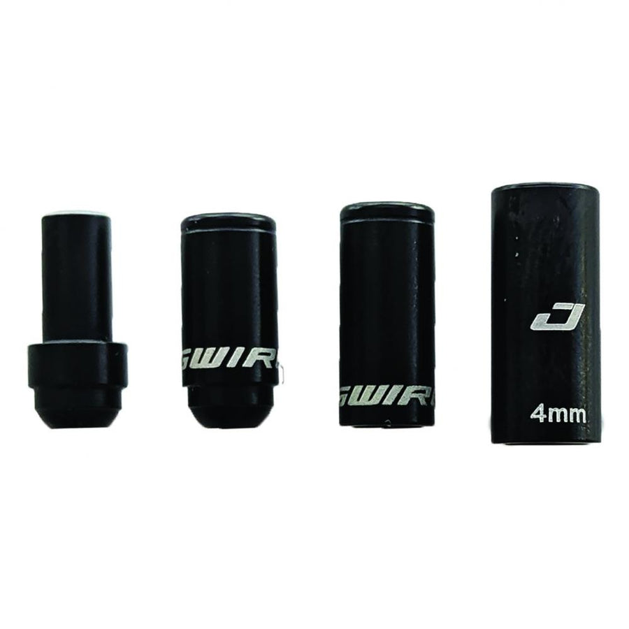 Jagwire Elite Link Endkappen Schaltzugset Schwarz - Road & Mountain