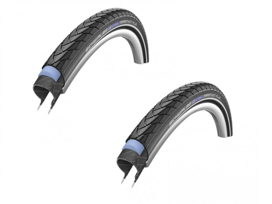 Schwalbe Marathon Plus Drahtreifen 28x1.40 (37-622) Reflex E-50 mit Pannenschutz, 2er-Set.