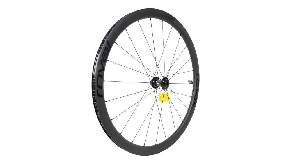 FRONT WHL MY19 C38 - Nabe - 700C FRONT CARBON TA 12X100MM DISC CENTERLOCK 24H - SATIN CARBON W/ BLACK DCL - Vorderrad