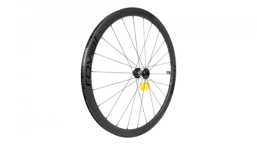 FRONT WHL MY19 C38 - Nabe - 700C FRONT CARBON TA 12X100MM DISC CENTERLOCK 24H - SATIN CARBON W/ BLACK DCL - Vorderrad