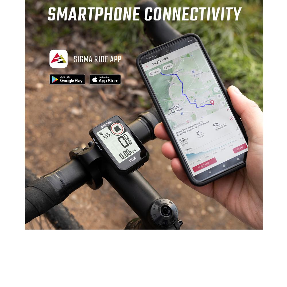 Sigma Computer ROX 2.0 GPS Fahrradcomputer schwarz - 26 Stunden Akkulaufzeit - E-Bike-Ready - Fahrradcomputer & GPS - FahrradcomputerGPS
