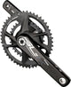 FSA Kurbelgarnitur SL-K Road Modular Supercompact 175 mm Schwarz/grau - leichte, steife Gravel- und Rennradkurbel