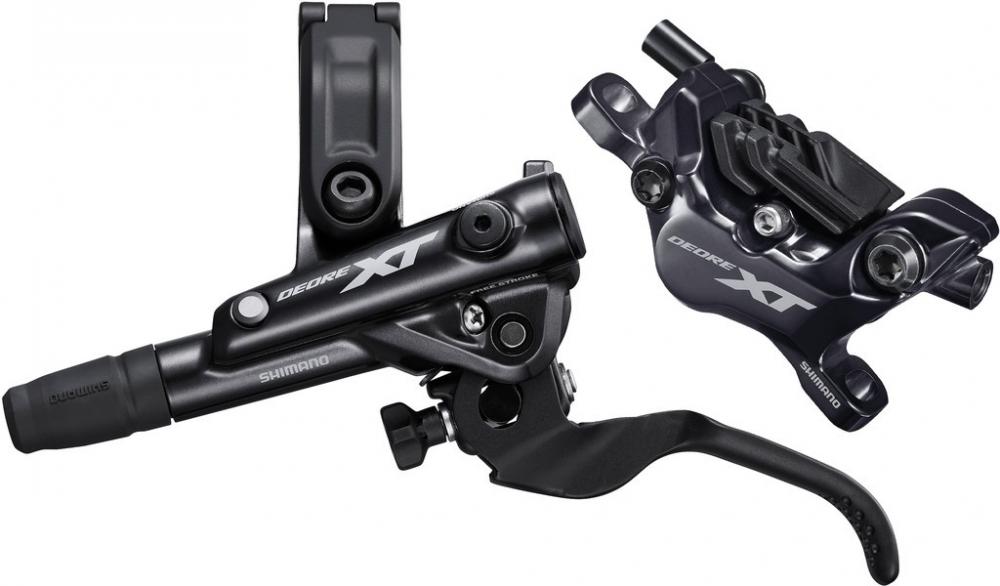 Shimano Deore XT BR-M8120/BL-M8100 Scheibenbremse vorn links - kraftvolle 4-Kolben-Performance