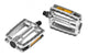 Ergotec Alu-Pedal 658 XXL silbergrau 9/16 Zoll mit Reflektoren