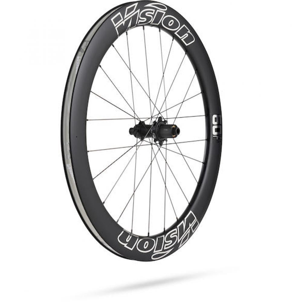 Vision Laufradsatz Metron 60 SL Disc 622x21x60 mm Schwarz/silber - aerodynamische Carbon-Performance