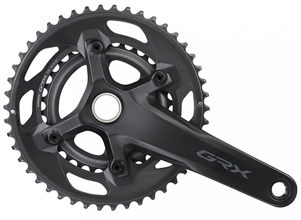 SHIMANO Kurbelgarnitur GRX FC-RX600-10 Kurbelgarnitur - 600-10, 10-fach, 172,5 mm, 46-30 Zähne, 30 Zähne, Schwarz
