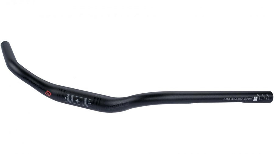ERGOTEC Lenker Trekking I 31,8 Alu schwarz LEVEL 6 31,8 mm