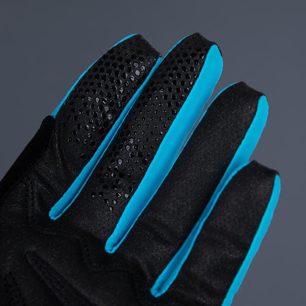 CHIBA Blade - Radhandschuhe kurz, schwarz/türkis, S, atmungsaktiv, Touchfinger
