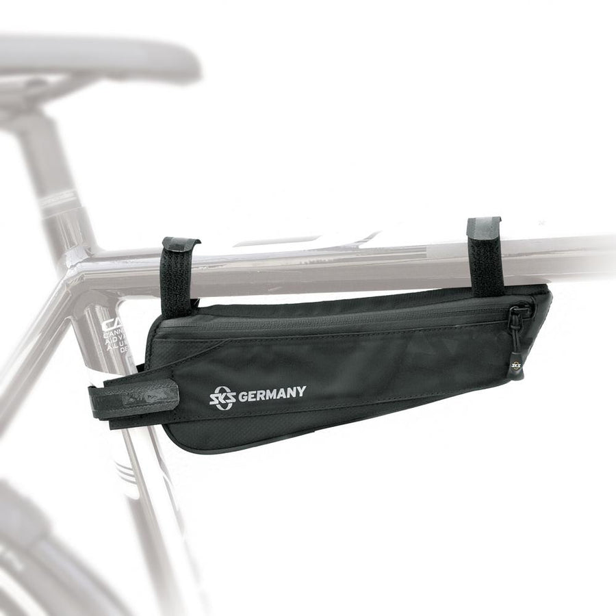 SKS Rahmentasche Racer Edge schwarz - Kompakte Fahrradrahmentasche 250x40x90mm 600ml, wasserabweisend, leicht, ideal für Rennräder und Gravelbikes