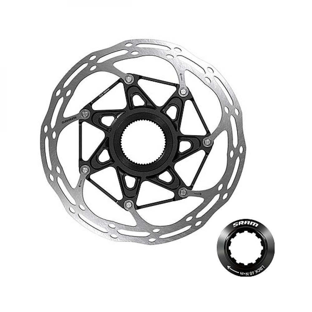 SRAM Centerline X Rounded 2-teilige Centerlock Bremsscheibe 140 mm - leise und präzise Bremsleistung