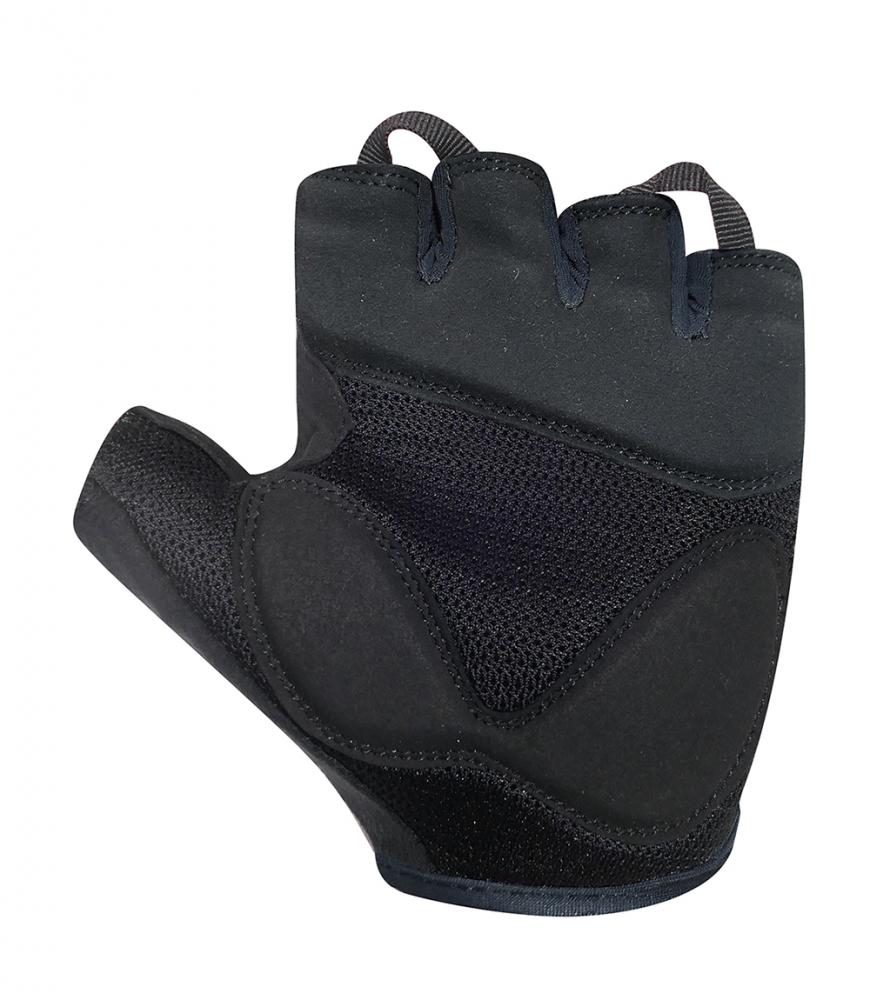 CHIBA Lady Gel - Damen Fahrradhandschuhe kurz, schwarz/schwarz, Gelpolster, Größe M