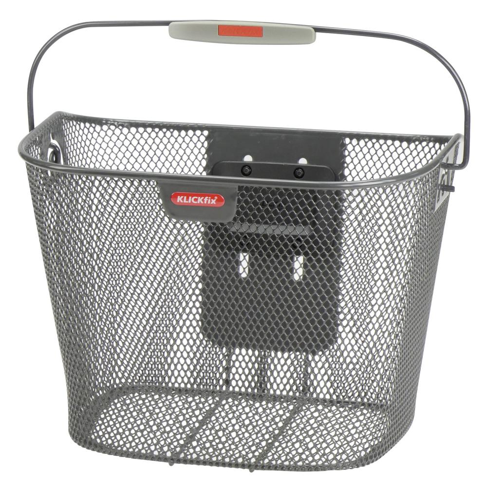 KLICKfix Lenkerkorb anthrazit ohne Adapter 25x35x26 cm