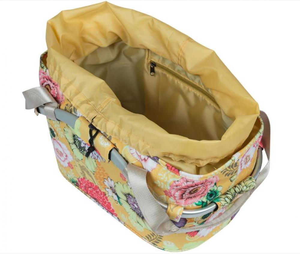 Basil Carry All Vorderradkorb honey yellow  27x37x25 cm, 15L, stylischer Fahrradkorb