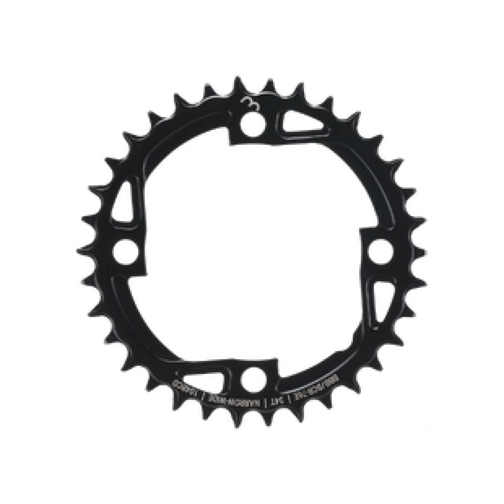 BBB Cycling Kettenblatt E-bikeGear 34T/104 NarrowWide 104 Schwarz - leiser, effizienter Antrieb