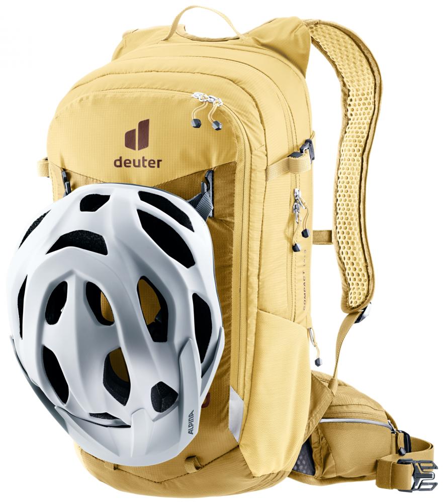 Deuter Compact EXP 14+3 Fahrradrucksack 14 Liter Savanna-Dune - Airstripes-Rückensystem