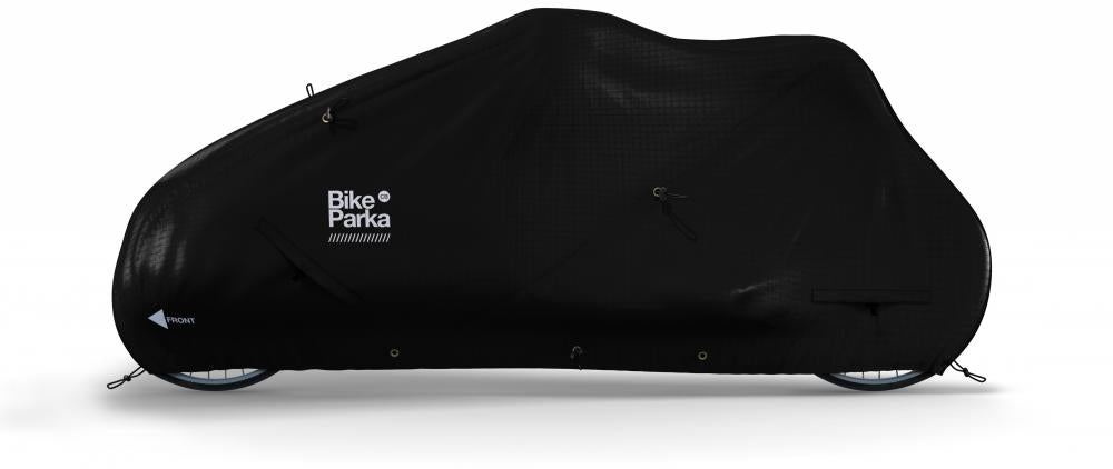 BikeParka Fahrradabdeckung CARGO Black Black - zuverlässiger Wetterschutz für Cargo-Bikes