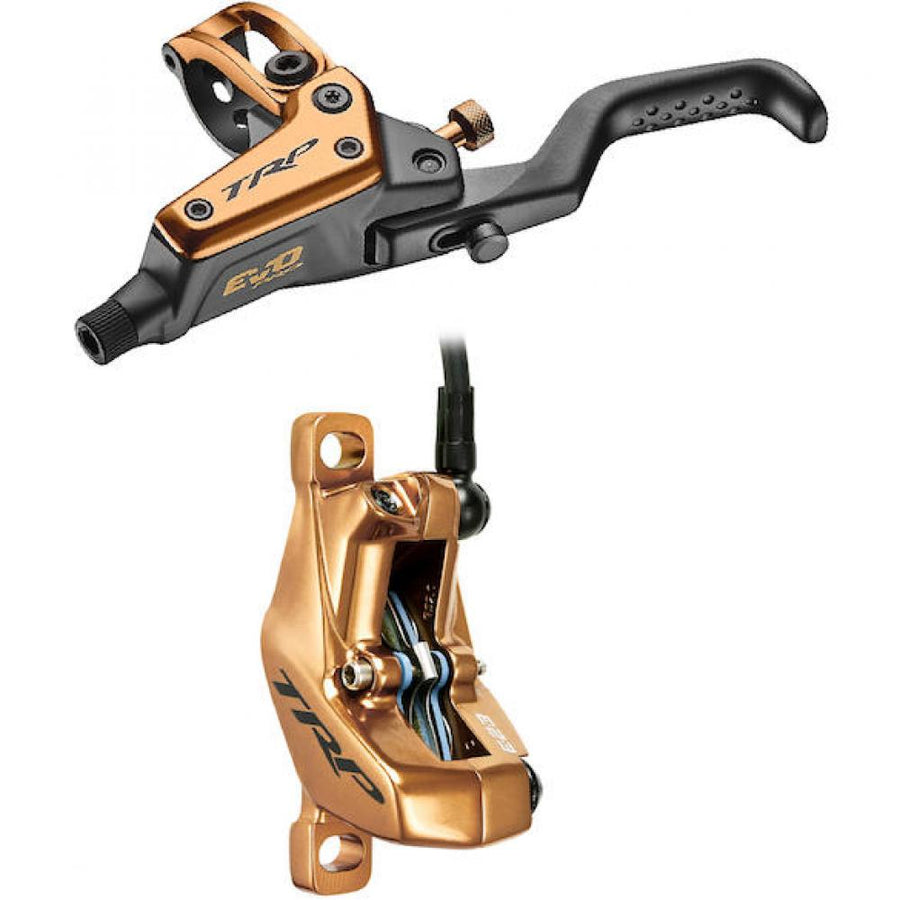 TRP Bremssattel Bremse EVO Pro HD-M9040 Gold - TRPnRechts: nur für 2 3 mm starke Bremsscheiben!nFarbe: Gold Gewicht: 323 g VE: 1 St. - Bremsen