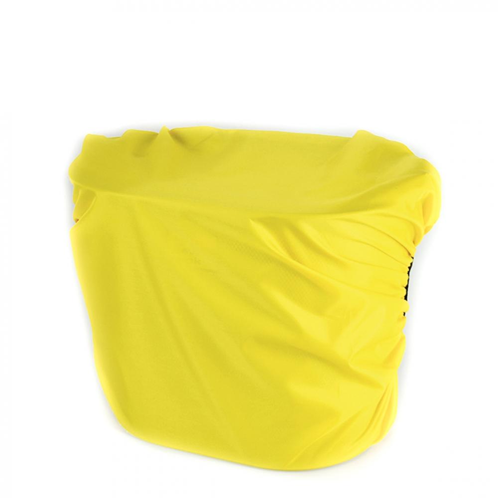 Haberland Überzug für Einzeltaschen, Körbe & Gepäckträgertaschen gelb - zuverlässiger Regenschutz