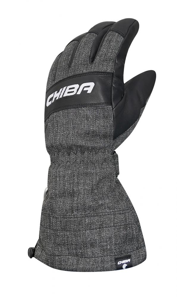 CHIBA Alpin Pro - wasserdichte Winter-Radhandschuhe, Primaloft, Lederinnenhand, Größe 7,5