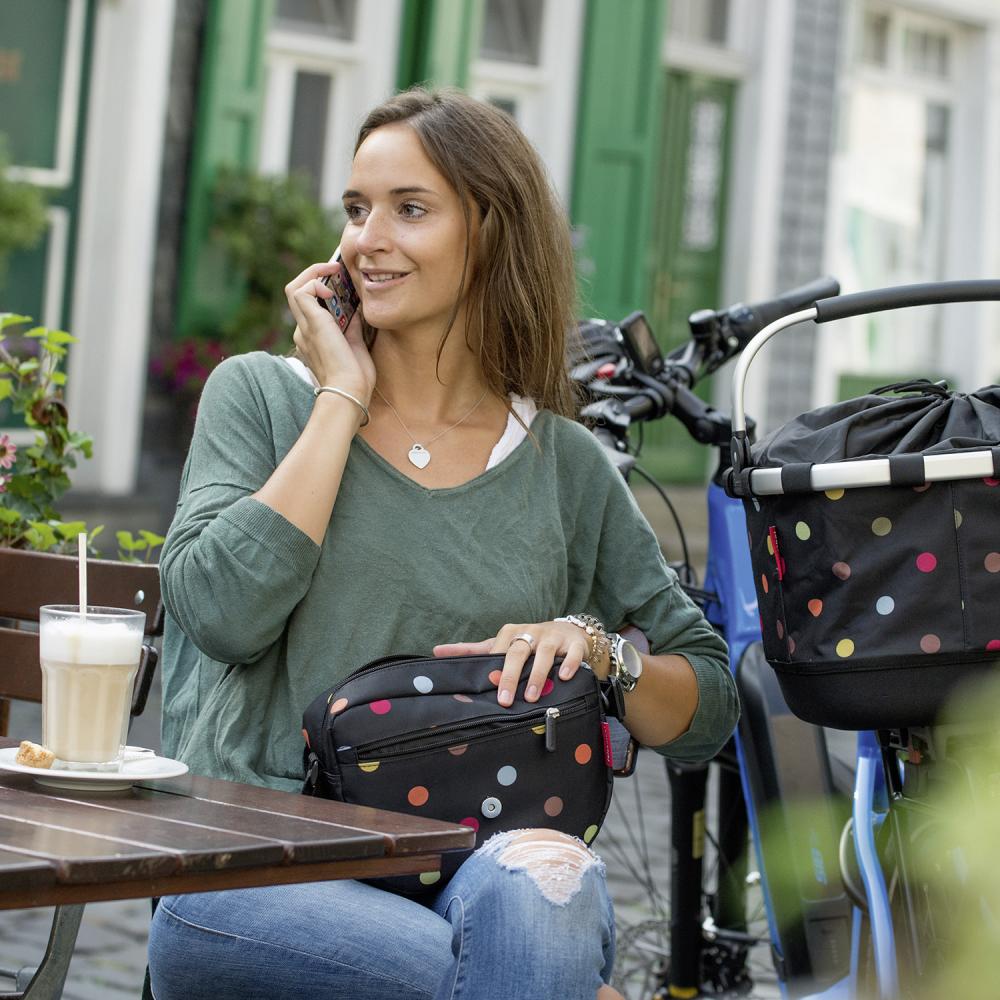 KLICKfix Funbag Happy Flowers Lenkertasche 4L - 19x8x25 cm für Fahrrad - Fahrradträger