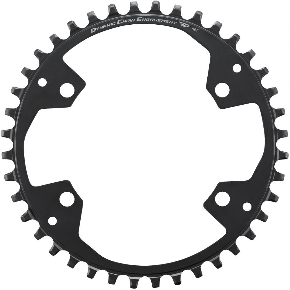 Kettenblatt Cues U6000-1 40z, 4-loch, 110 Mm Lochkreis, Für 1-fach Antriebe, Aluminium, Schwarz