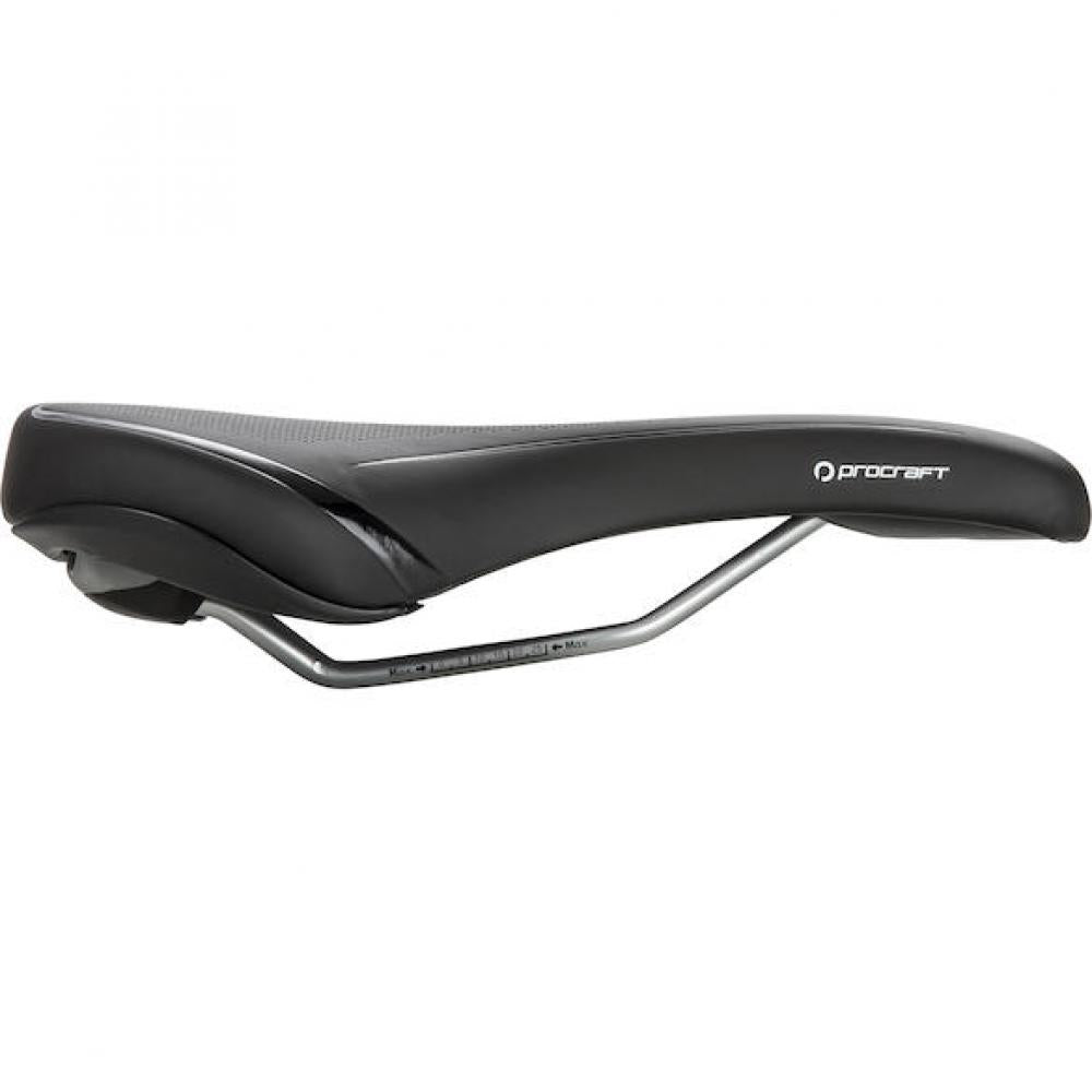 Procraft Sattel Comfort Plus 282 x 172 mm schwarz - komfortabler Tourensattel für aufrechte Sitzposition