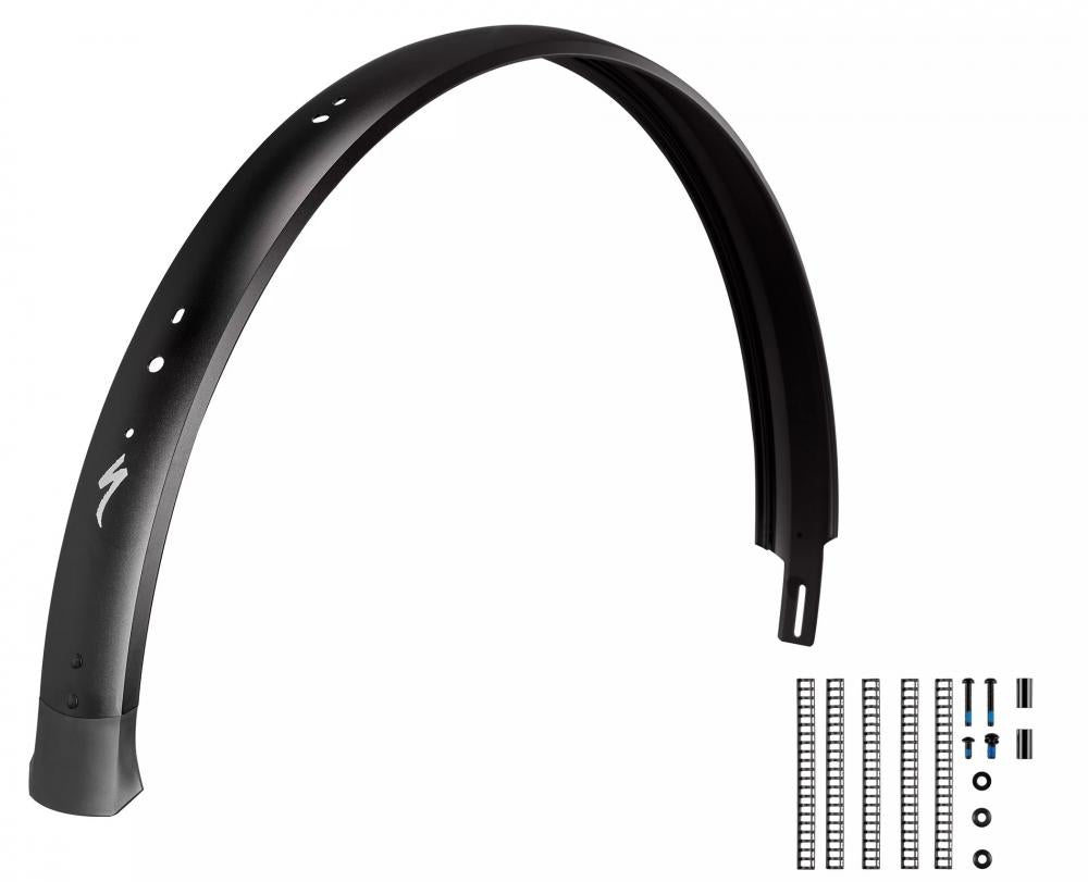 Specialized Vado S Schutzblech hinten 650B Aluminium 65mm - mit Halterung für Garmin Radar & Kennzeichenhalter