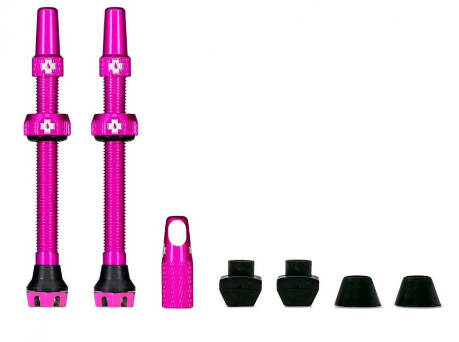 Muc-Off Tubeless Valve Kit V2 44 mm Pink - Ventile für MTB & Rennrad