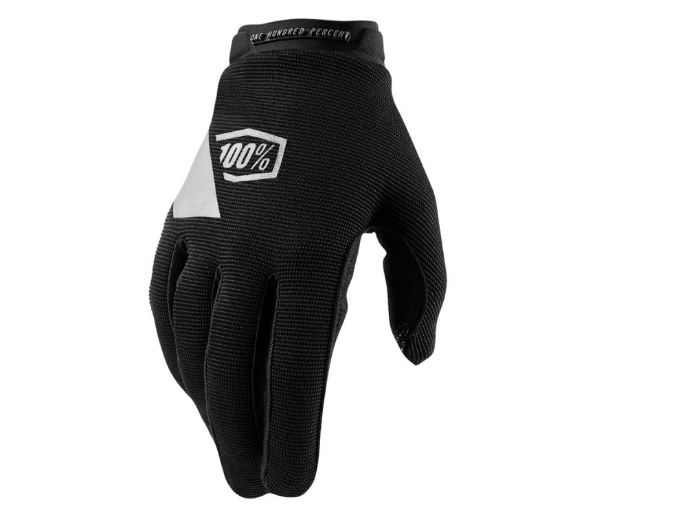 100% Ridecamp Women's Gloves L Black/Charcoal - komfortabler MTB-Handschuh mit Touchfunktion