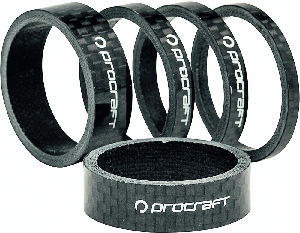 Procraft Ahead Spacer Carbon 1 1/8 Zoll Set - Leicht, edel, langlebig