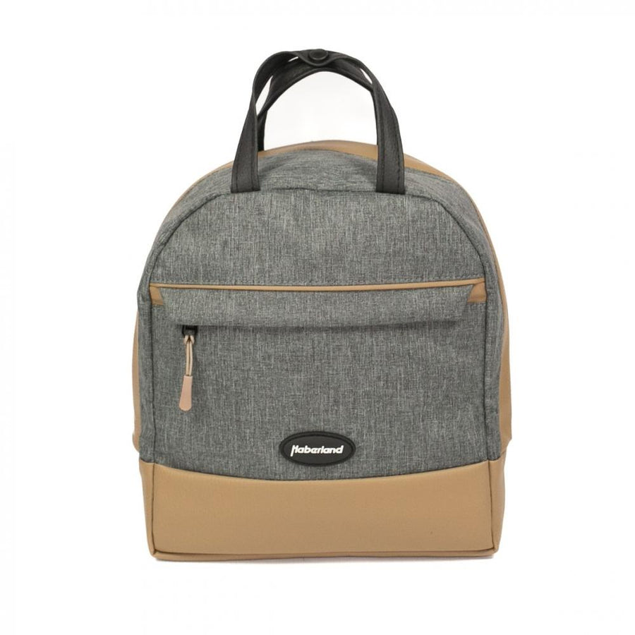 Haberland Rucksack-Lenkertasche Bella grau/hell- - flexible Lenkertasche & Rucksack