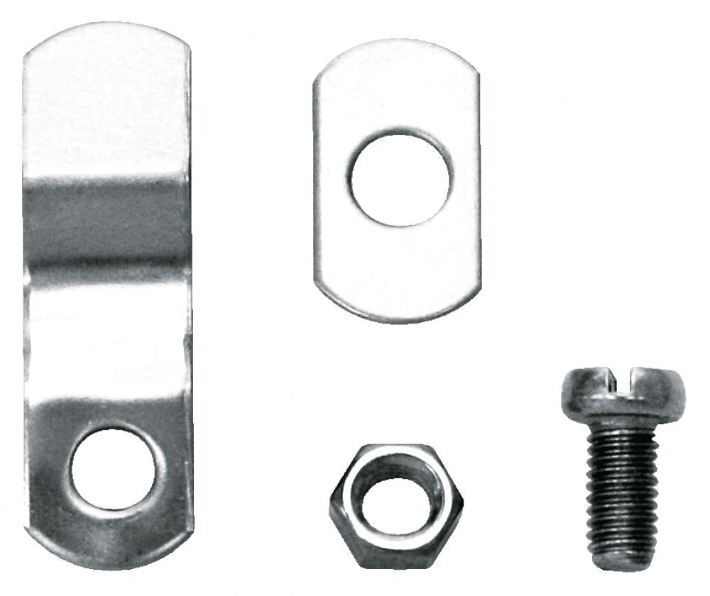 SKS Clip Blümels Tretlagerbefestigung für Radschützer, langlebiges Ersatzteil in Silber, ideal zur sicheren Montage von Schutzblechen an Fahrrädern