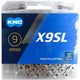 KMC X9SL 9s Kette 114 Glieder silber - leichte, leistungsstarke Schaltungskette