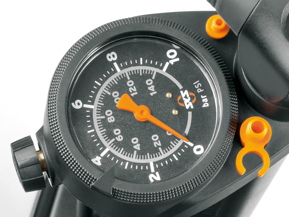SKS Ersatzmanometer für Airworx 10.0 Plus Standpumpe, präzise Druckanzeige bis 10 Bar, einfache Montage, hohe Genauigkeit, langlebiges Material, ideales Ersatzteil